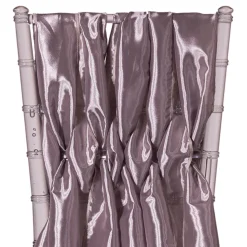DecoStar™ 15" Chiavari Chair Accent 5 Piece Taffeta Weave - Light Silver