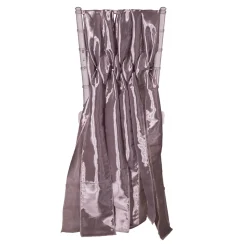 DecoStar™ 15" Chiavari Chair Accent 5 Piece Taffeta Weave - Light Silver