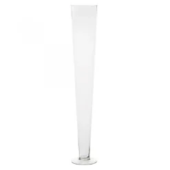Decostar™ Clear Glass Pilsner Vase 28" - Clear