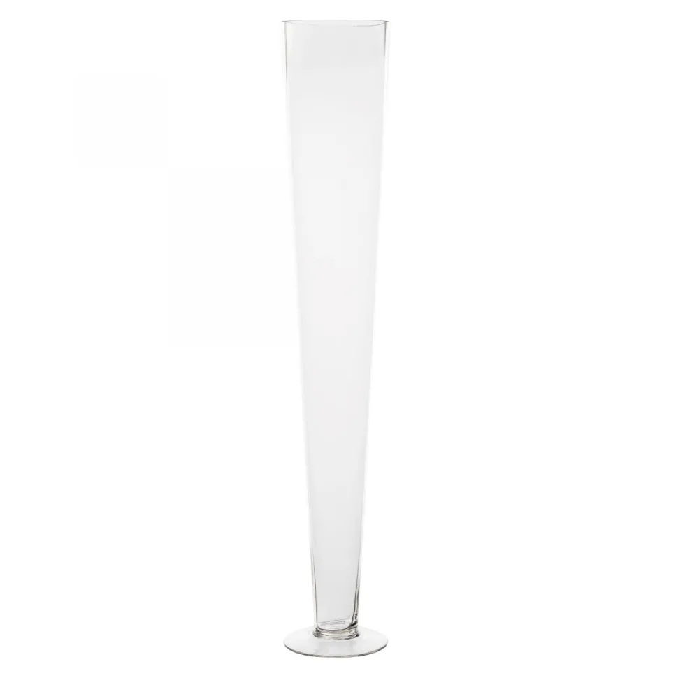 Decostar™ Clear Glass Pilsner Vase 28" - Clear