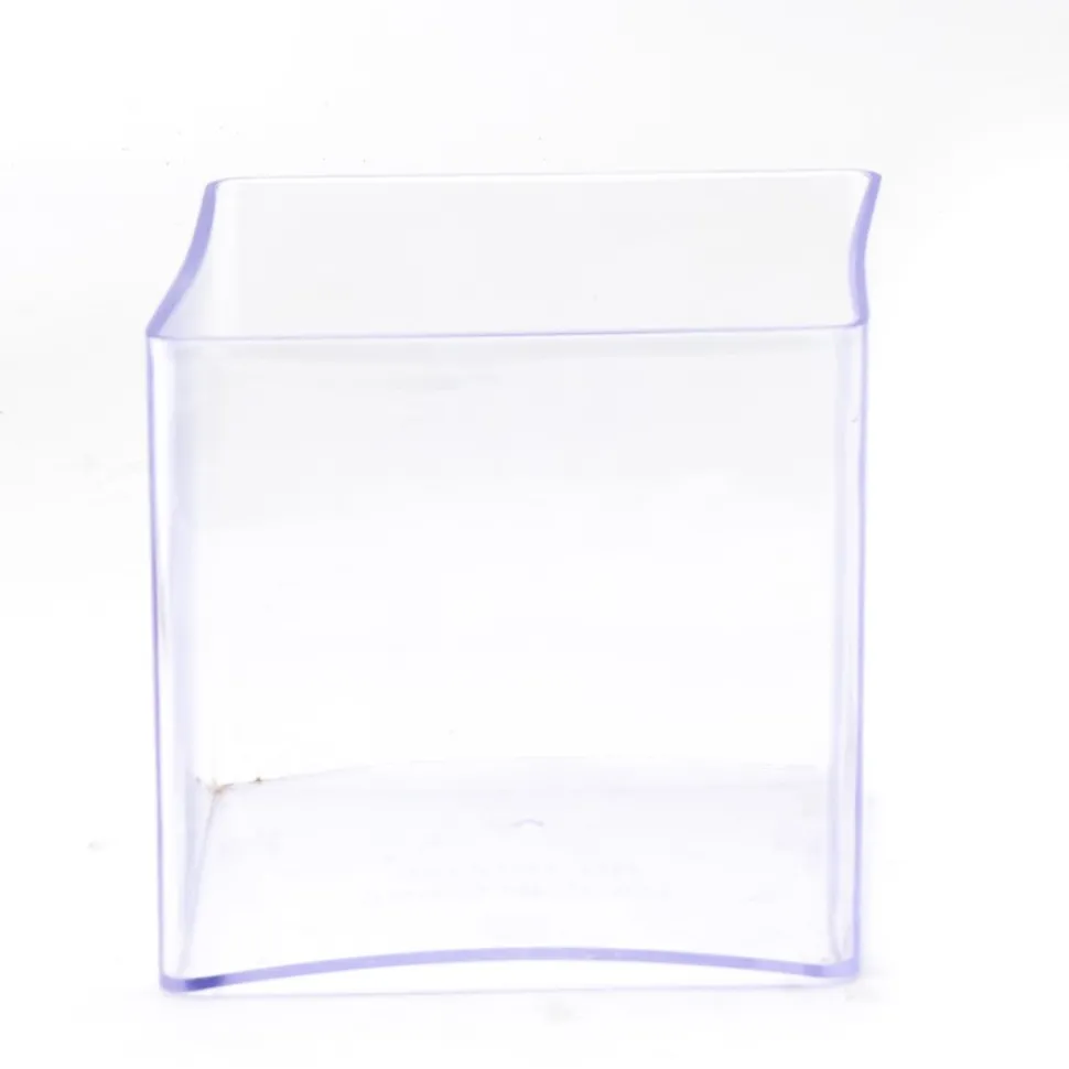 Decostar™ Clear Plastic Square Container 7" - 6pcs