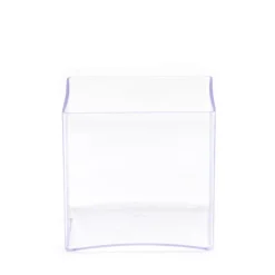 Decostar™ Clear Plastic Square Container 6" - 12pcs