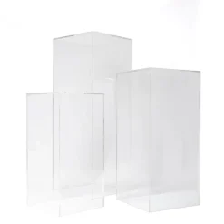 Decostar™ Clear Square Acrylic Columns - 3pc Set!