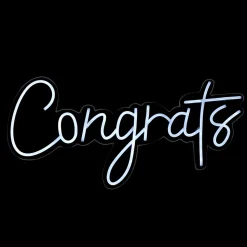 Decostar™ Congrats Neon Light Sign With Hanging Chain 23"