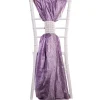 DecoStar™ Crushed Taffeta Single Piece Simple Back Chair Accent - Lilac