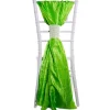 DecoStar™ Crushed Taffeta Single Piece Simple Back Chair Accent - Lime