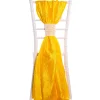 DecoStar™ Crushed Taffeta Single Piece Simple Back Chair Accent - Sun Flower