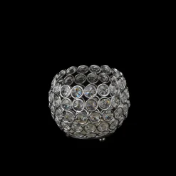 Decostar™ Crystal Ball Votive Candle Holder 5" - Silver