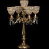 Decostar™ Crystal Candelabra Globe Seville, Five Arm 30" - Gold