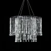 Decostar™ Crystal Iridescent Diamond Cut Bead, Cascade Chandelier 19"
