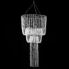 Decostar™ Crystal Iridescent Diamond Cut Bead, Cascade Chandelier 48"