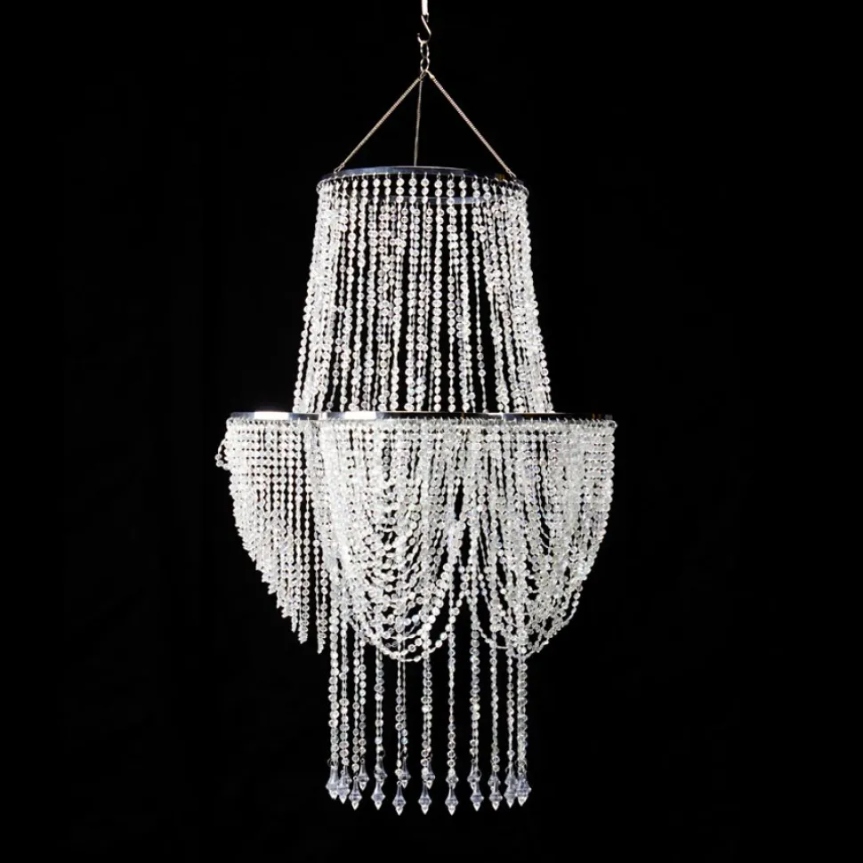 Decostar™ Crystal Iridescent Diamond Cut Bead,Swag Chandelier