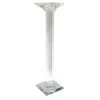 Decostar™ Crystal Pillar Candle Holder With Mirror Base 16½"