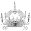 Decostar™ Crystal Pumpkin Carriage Candle Holder 23½" - Silver