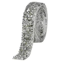 Decostar™ Crystal Rhinestone Adhesive Strips 0.6" - Silver