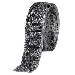 Decostar™ Crystal Rhinestone Adhesive Strips 0.78" - Black
