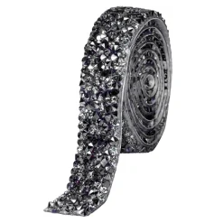 Decostar™ Crystal Rhinestone Adhesive Strips 0.6" - Black