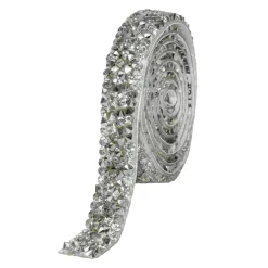 Decostar™ Crystal Rhinestone Adhesive Strips 0.4" - Silver