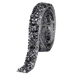 Decostar™ Crystal Rhinestone Adhesive Strips 0.4" - Black