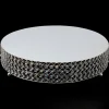 Decostar™ Crystal Round Cake Stand 18" - Silver