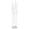 Decostar™ Crystal Round Four Arm Clear Candle Holder