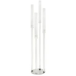 Decostar™ Crystal Round Four Arm Clear Candle Holder