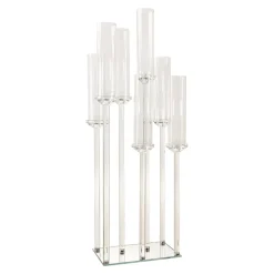 Decostar™ Crystal Seven Arm Cluster Clear Candelabra 43"