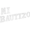 Decostar™ Decorative Light "MI BAUTIZO" Each Letter 19¾" TALL- White