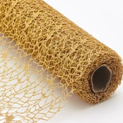 Decostar™ Decorative Mesh Roll - 19" x 5 Yards - Gold