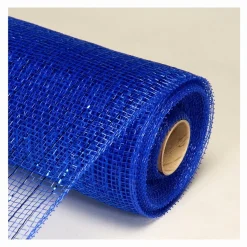Decostar™ Decorative Poly Mesh Roll w/ Matching Metallic Stripes - MANY COLOR OPTIONS - 10 Rolls - 21
