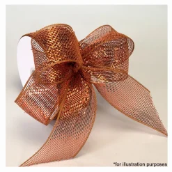Decostar™ Decorative Poly Mesh Ribbon Roll w/ Full Metallic Foil - 18 Rolls - 2.5" x 25 Yards