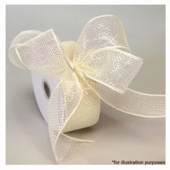 Decostar™ Decorative Poly Mesh Ribbon Roll w/ Full Metallic Foil - 18 Rolls - 2.5