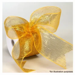 Decostar™ Decorative Poly Mesh Ribbon Roll w/ Full Metallic Foil - 18 Rolls - 2.5