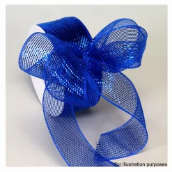 Decostar™ Decorative Poly Mesh Ribbon Roll w/ Full Metallic Foil - 18 Rolls - 2.5