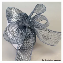 Decostar™ Decorative Poly Mesh Ribbon Roll w/ Full Metallic Foil - 18 Rolls - 2.5