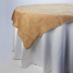 Decostar™ Decorative Square Burlap Table Overlay