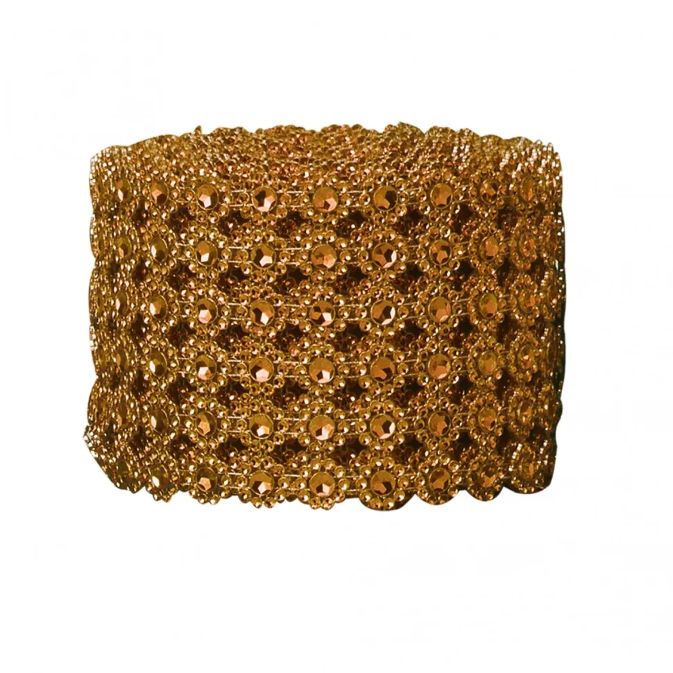 Decostar™ Diamond Flower Shape Mesh Roll - Rose Gold