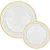 Decostar™ Disposable Deluxe Plate Set 50pc/set - Gold