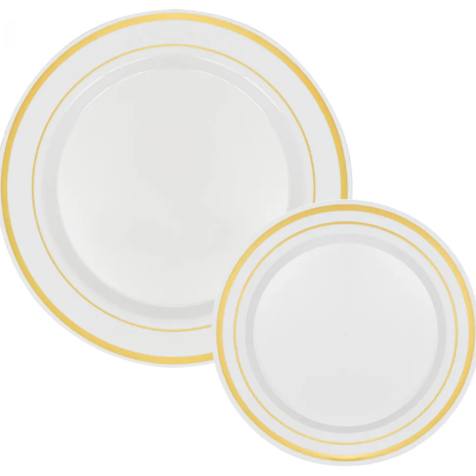 Decostar™ Disposable Deluxe Plate Set 50pc/set - Gold