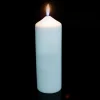 Decostar™ Dome Top Press Unscented Pillar Candle 9" - 12 Pieces - White