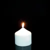 Decostar™ Dome Top Press Unscented Pillar Candle 3" x 3" - 48 Pieces - White
