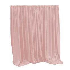 Decostar™ Economy Extra Wide Polyester Backdrop Drape Panel - 10ft Tall x 20ft Wide - Blush