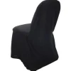 Decostar™ Economy Polyester Folding Chair Cover - Black