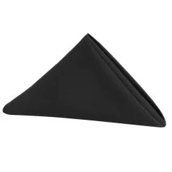 Decostar™ Economy Polyester Napkin 17" 6pc/pack - Black