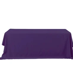 Decostar™ Economy Rectangle Polyester Table Cover 90" x 132" - Purple