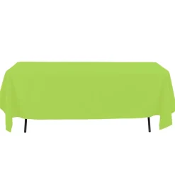 Decostar™ Economy Rectangle Polyester Table Cover 60" x 126" - Lime Green