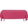 Decostar™ Economy Rectangle Polyester Table Cover 60" x 126" - Magenta
