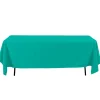 Decostar™ Economy Rectangle Polyester Table Cover 60" x 126" - Turquoise