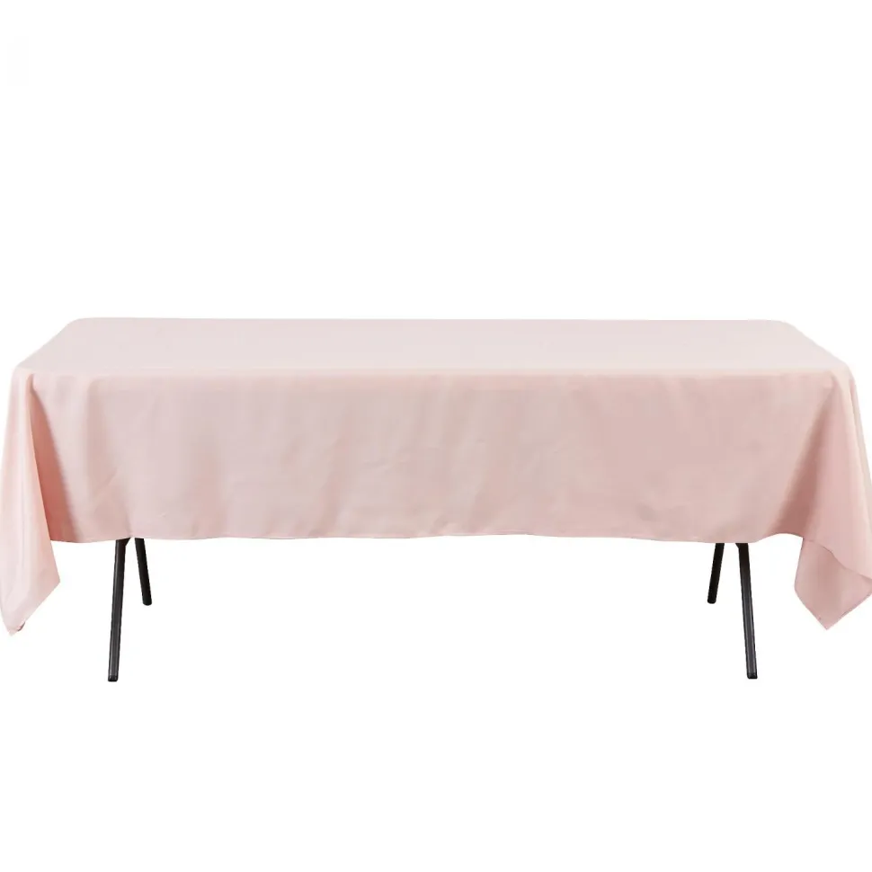 Decostar™ Economy Rectangle Polyester Table Cover 60" x 102" - Blush