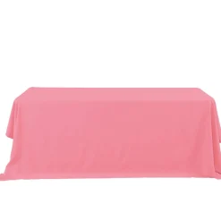 Decostar™ Economy Rectangle Polyester Table Cover 90" x 132" - Pink